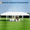 thumbnail image 7 of Danolapsi 10x30 Pop Up Canopy,Heavy Duty Outdoor Canopy Tent with Portable Roller Bag - 3 Adjustable Height, 4 Weight Bags, 8 Stakes & 6 Guy Ropes Included, 7 of 7
