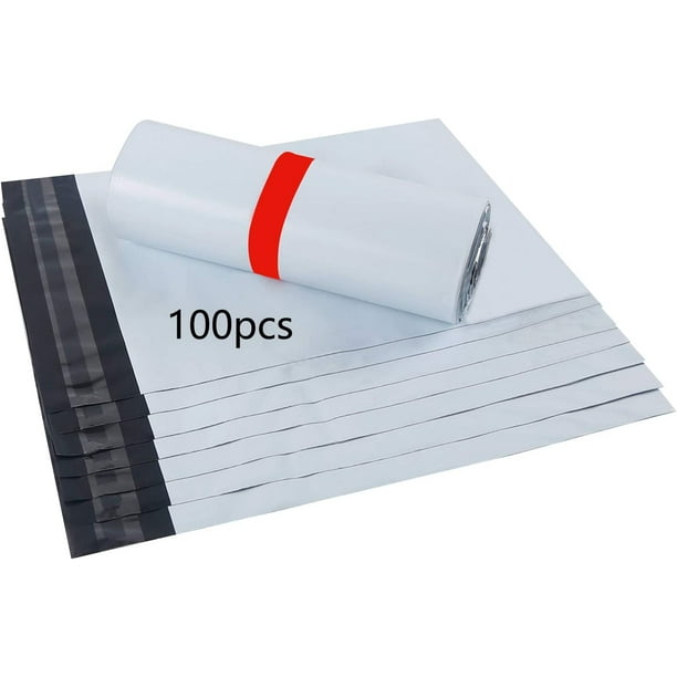 Sobre de envío de plástico Bolsa de envío Paquete de 100 250 mm x 350 mm/10''X14'' A3 Paquete de embalaje blanco Ropa Bolsas de envío de plástico Embalaje Bolsas de poliestireno TUNC Sencillez