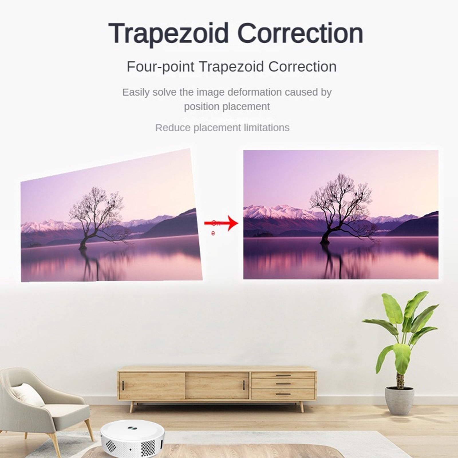 PPgejGEK 5G Dual WiFi Bluetooth 4K Super HD Smart Projector High Brightness Blue Light Eye Protection Support for android/iOS/PC Wireless Same Screen Sharing Holiday Savings