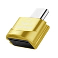 thumbnail image 1 of Lector de tarjetas tipo c Teléfono móvil Dispositivo de lectura de tarjetas de memoria TF Lector portátil Mini USB 2.0, Dorado Sweethay EL000376-01, 1 of 2