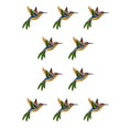 thumbnail image 1 of Billuyoard Colibrí de hierro para colgar en la oficina, decoración del hogar, arte, pájaros, jardín interior Type4 NO4, 1 of 6