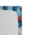 thumbnail image 3 of Ambesonne Fractal Fitted Sheet, Mosaic Geometric Art, Full Size, Blue Red, 3 of 3