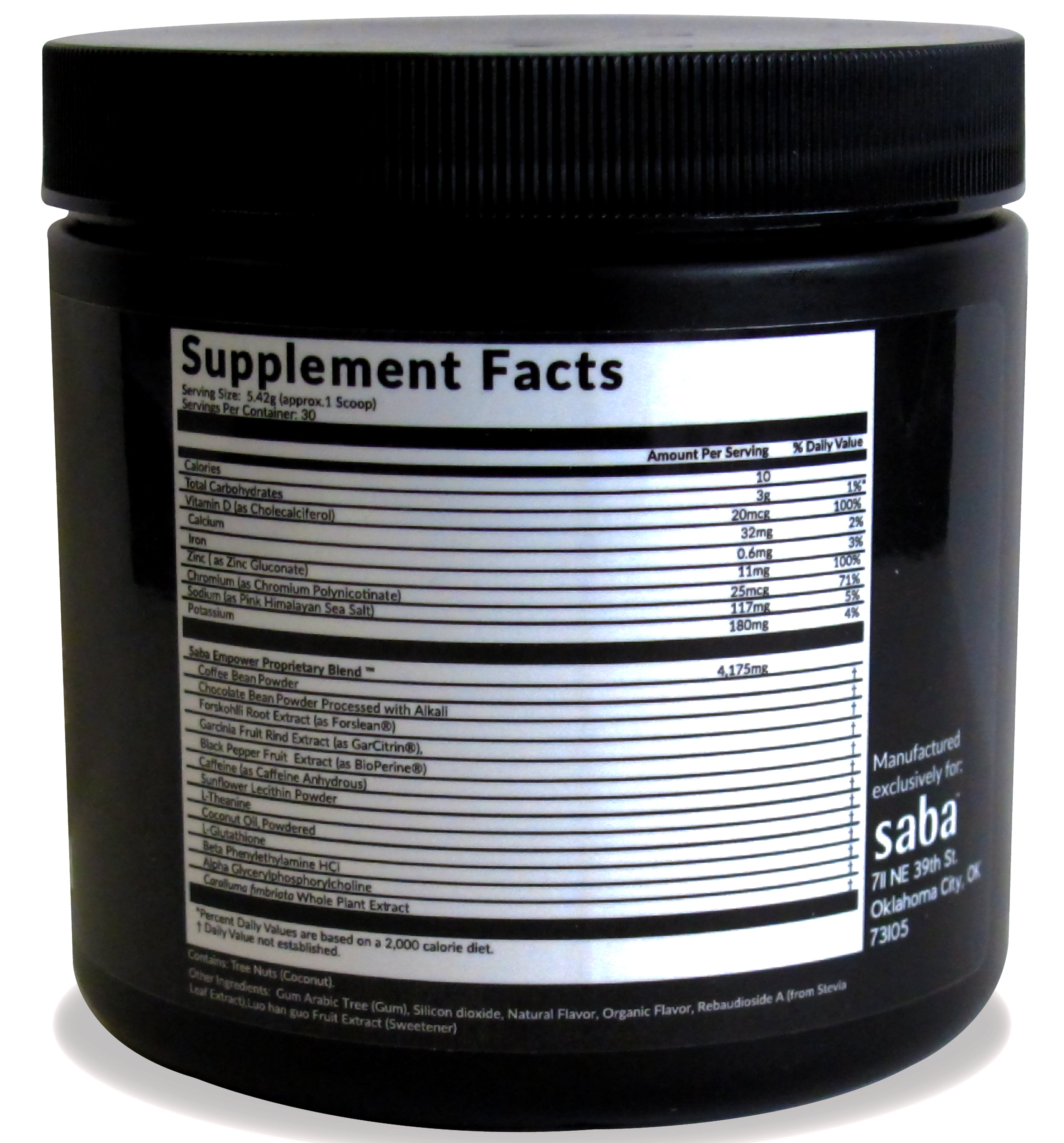 Saba Empower Smart Coffee Plus - 30 Servings, Supports Immune, Energy, Weight Management