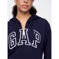 thumbnail image 3 of Sudadera con Capucha y Cierre Completo GAP para Mujer Logo Azul Marino Talla S, 3 of 4