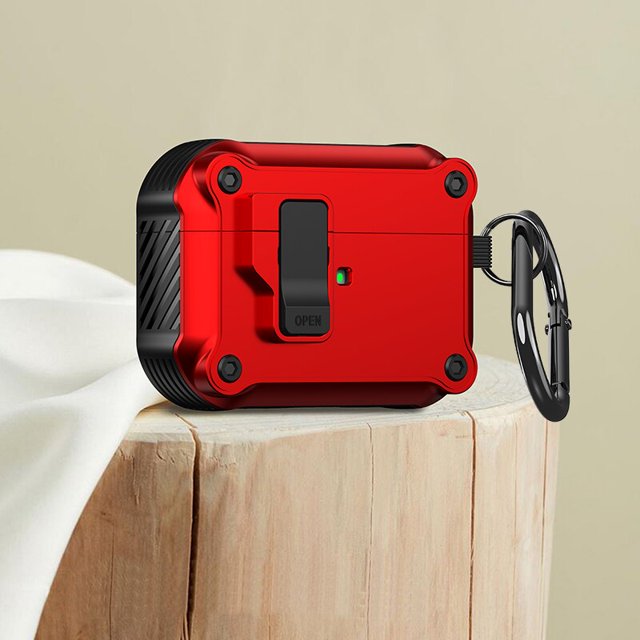Funda con cierre de seguridad para AirPods Pro 2 3 1, Funda a prueba de golpes para AirPods Pro 2 Pro de segunda generación