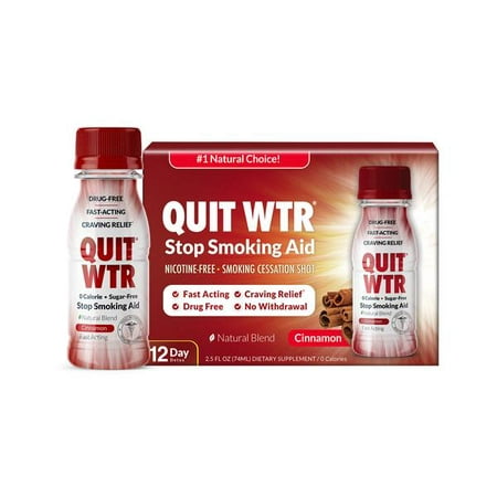 Quit WTR / Natural Stop Smoking Detox Drink To Help Curb Cravings & Overcome the urge to smoke 24/7 / Fast Acting & Long Lasting (Best Fast Acting Detox Drinks)