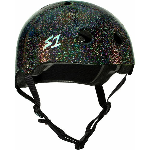 S-ONE Lifer CPSC - Multi-Impact Helmet - Black Gloss Glitter - Sz. Medium (21.5")
