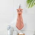 thumbnail image 5 of Kitchen Hand Towel with Hanging Design, Cute Cartoon Velvet Absorbent Wipes for Kitchen and Bathroom, Child-Friendly, Thickened Material for Efficient Cleaning, Easy to Wash and Dry, 5 of 6