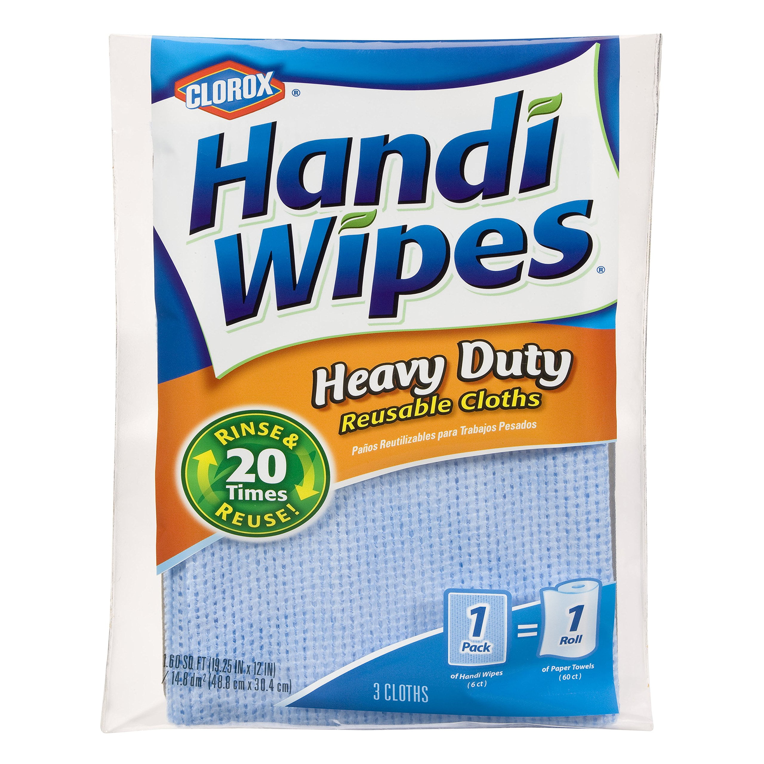 Clorox Handi Wipes, Reusable Absorbent Cleaning Cloths, Machine