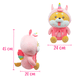 thumbnail image 3 of Zorro de Peluche Con Dizfras de Unicornio Ultra Tierno Importadora La Merced Importadora La Merced Tela Ultra Suave Hipoalergénica, 3 of 3