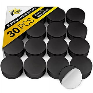 Magnetic Dots - Self Adhesive Magnet Dots (0.8 x 0.8) - Peel & Stick  Magnetic Circles - Flexible Sticky Magnets - Sheets is Alternative to  Magnetic