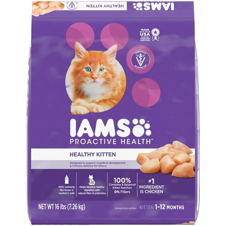 UPC 019014712229 product image for IAMS Proactive Health Chicken Dry Cat Food for Kittens  16 lb Bag | upcitemdb.com