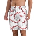 thumbnail image 2 of Goofa Baseballs Printed Mens Swim Trunks Summer Quick Dry Short Beach Swimwear Bathing Suits-X-Large, 2 of 9