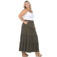 thumbnail image 4 of White Mark Jupe Maxi à Volants Taille Haute pour Femme, 4 of 6