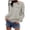 Gray, variant on Busydd Sweatshirt for Women Fashion Long Sleeve Crewneck Sweatshirts Chest Pocket Orange Sweatshirt Lightweight Hoodie Women Fall Sweatshirt Casual Solid Color Pullover Tops