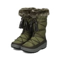 thumbnail image 5 of Women Mixed Media Mid-Calf Gilly Tie Lace Up Fur Cuff Winter Boot - 18152, 5 of 6