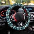 thumbnail image 7 of COEQINE Car Steering Wheel Cover, 15 Inch Soft Breathable Steering Wheel Protector for Women Men, Universal Fit for SUV Sedan Van Truck, Southwest Aztec Blue, 7 of 7