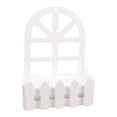 thumbnail image 1 of Valla de madera con estacas, maceta artificial para flores, cesta de flores para montar en la pared, para decoración de interiores y exteriores, bodas Cabeza redonda, 1 of 8
