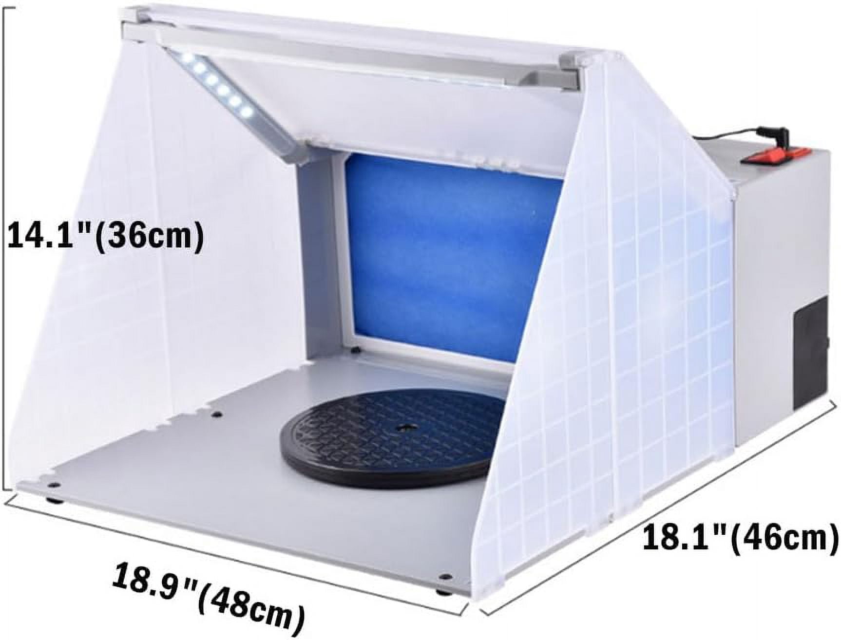 PreAsion Portable Airbrush Paint Spray Booth Kit Portable Spray Paint Booth Kit Portable Paint Professional 110V