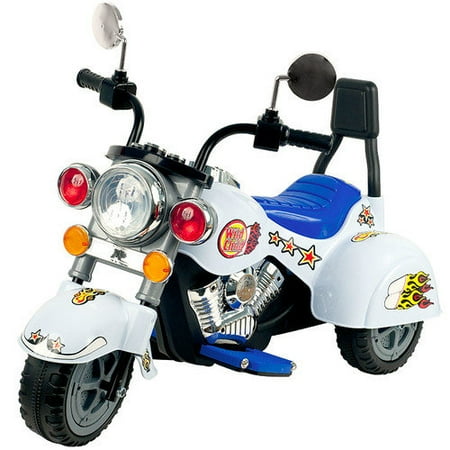 Lil' Rider White Knight 3-Wheel Motorcyle Battery-Powered Ride-On