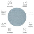 thumbnail image 6 of SAFAVIEH Courtyard Evander Geometric Indoor/Outdoor Area Rug, Gray/Blue, 4' x 4' Round, 6 of 10