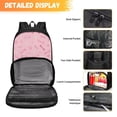 thumbnail image 7 of FOR U DESIGNS Adorable Lunch Backpack for Women Girls Elementary Middle School Bookbag with Lunch Bag Outdoor Daily Daypack Corgi Dog Paw School Bag, Pink, 7 of 7