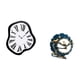 thumbnail image 5 of Reloj de pared,Reloj de pared interior nórdico con números romanos,Relojes distorsionados Reloj electrónico de lujo moderno,figurita o adorno,adorno figurita artesanía escultura estatua de, 5 of 8