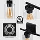 thumbnail image 5 of Lámparas De Baño Negras,Lámparas De Granja De 3 Luces Para Baño Sobre El Espejo,Luz De Tocador Negra Mate Reconocida Por Ul,Arreglo De Luz De Pared Moderno, 5 of 5