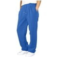 thumbnail image 5 of Afelkas Sweatpants for Boys Straight Wide Leg Open Bottom High Elastic Waisted Sweat Pants Lightweight Soft Casual Athletic Gym Joggers with Pockets 4-15 Years, 5 of 6