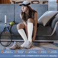 thumbnail image 4 of 3 Pairs Medical Sport Compression Socks - 15-20mmhg Graduated Knee-High Support for Men & Women, Ideal for Soccer, Running, and Nurses, 4 of 6