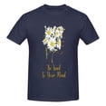 thumbnail image 5 of Kind To Your Mind Cotton T-Shirt Navy Blue X-Large, 5 of 5