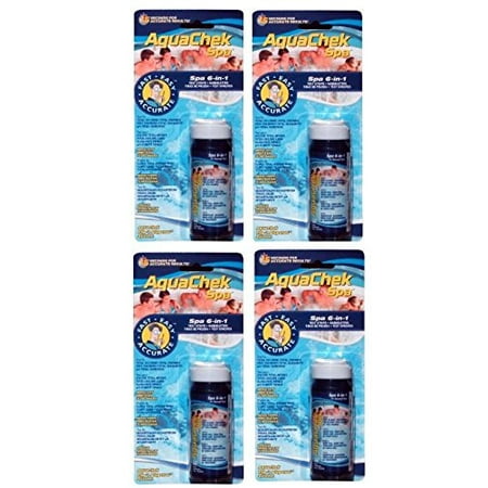 - 4) AquaChek 552244 6-in-1 Spa Hot Tub Pool Easy Use Test Strips Kit | 200 Strips
