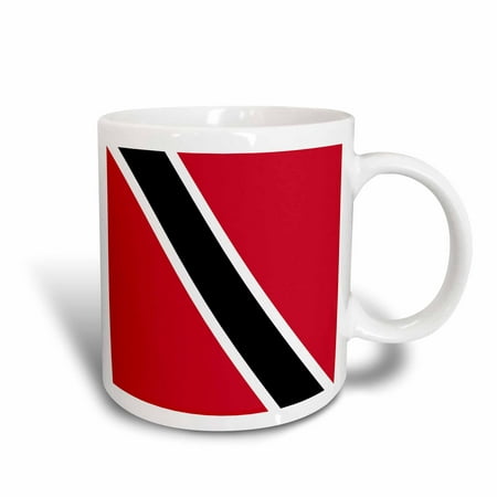 3dRose Flag of Trinidad and Tobago - red white black diagonal - The Sun-Sea-Sand Banner - South America - Ceramic Mug, (Best South American Coffee)