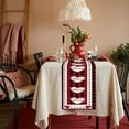 thumbnail image 4 of Vikakiooze Valentine's Day Polyester Cotton Printed Table Flag Table Decorations, 4 of 7