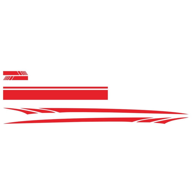 TFixol5 Pcs Sports Racing Stripe Graphic Stickers Car Side Body Hood Cover Rearview Mirror