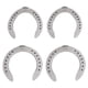 thumbnail image 1 of Kit de Herradura de Aleación de Aluminio, Accesorio Antideslizante Resistente Para Carreras de Caballos, 4 UDS., 1 of 7