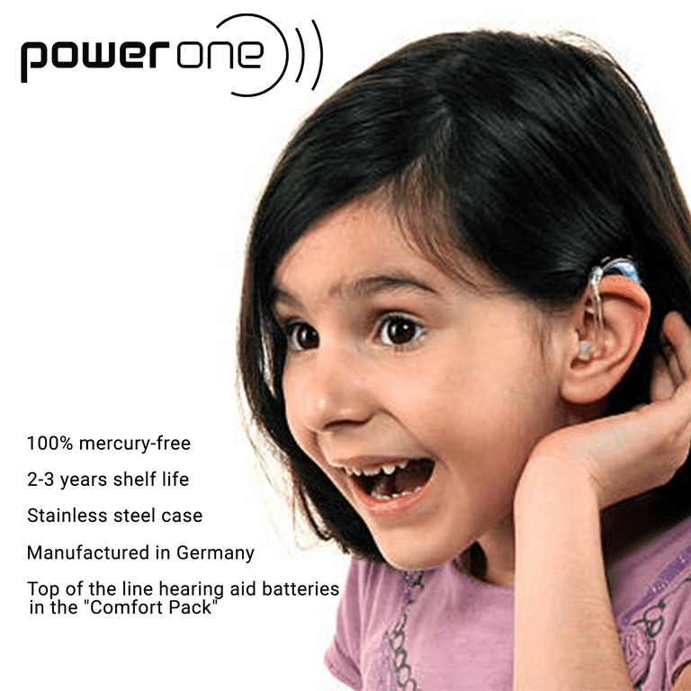  PowerOne ACCU Plus Size 312 Baterías recargables para audífonos  – Tamaño 312 Baterías para audífonos – Incluye bolsa para audífonos y  llavero de batería Liberty para audífonos : Salud y Hogar