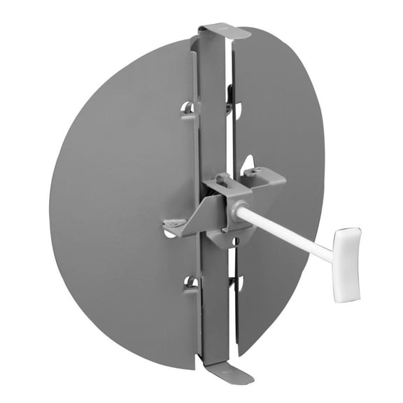 Hart & Cooley 6 Inch Round Butterfly Damper for T-Bar Ceiling Diffuser Vent, Golden Sand