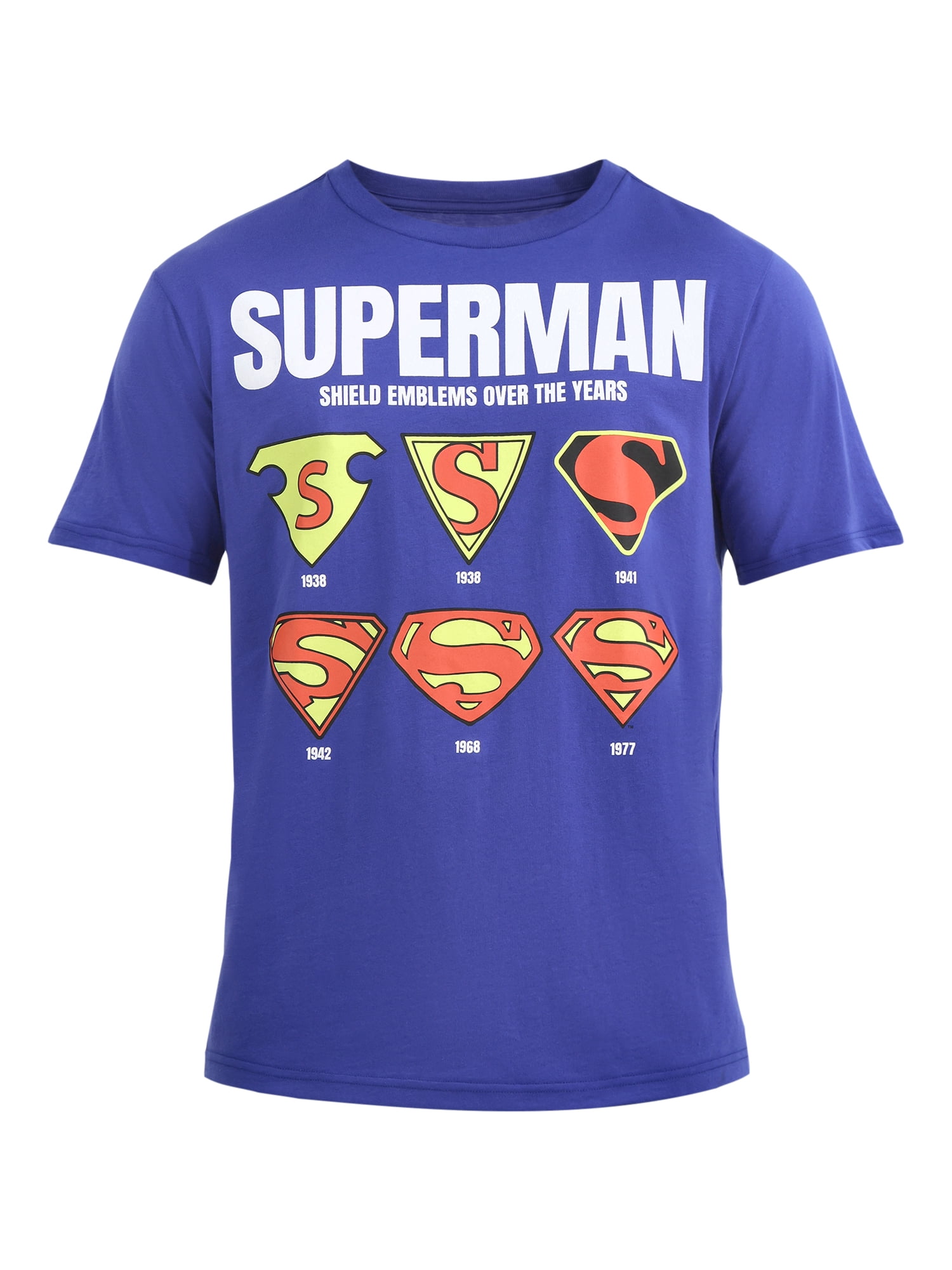 Superman, Men's & Big Men's Graphic T-Shirts, Super Logos, Sizes S-3XL