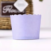 50pcs Solid Color Baking Cupcake Liners - Cake Cups Candy Cups Paper Dessert Cups for Rainbow Party and Birthday Favor DIY