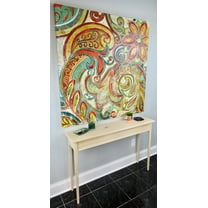 Unfinished Pine Shaker Console Sofa Wall Table With Tapered Legs-46" long x 11.25" deep x 30" tall