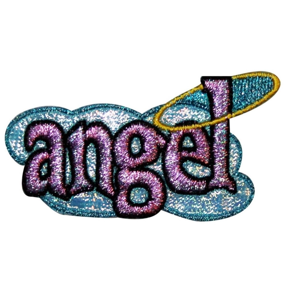 Angel Name Tag Badge Patch Girls Heaven Saying Sign Embroidered Iron On