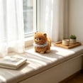 thumbnail image 5 of MMJ Stuffed Animals Pomeranian Plush Dog Toy Soft Cotton Cuddly Fluffy Realistic Companion Collectible Gift 9.84in, 5 of 6
