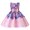Purple, variant on Summer Savings Clearance! Edvintorg 2-10Years dress for kids girl summer Toddler Girls Net Yarn Flowers Print Bow Ruffles Birthday Party Gown Long Dresses