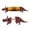 Brown, variant on Dinosaur Corn Cob Holders, Dino Corn Cob Holders with Stainless Steel Prongs, BBQ Party Dining Table Accessories