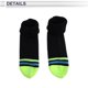 thumbnail image 5 of Calcetines de ciclismo únicos, impermeables, transpirables, anti-fricción, para exteriores, color verde fluorescente, azul y negro, talla M (39-42), 1 par, patrón a rayas y bloques de color, 5 of 6