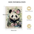 thumbnail image 2 of COMIO Cute Panda Canvas Print Wall Art for Kids Room, Watercolor Animal Panda Portrait Picture Paintings Vintage Framed Artwork for Bathroom Bedroom Living room Office Wall Decor, 2 of 5