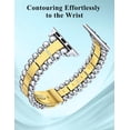 thumbnail image 6 of Wearlizer Beaded Bracelet Band Compatible with Apple Watch Band 38/40/41/42/44/45/46/49mm, Dressy Stainless Steel Jewelry Strap for iWatch Series 11 10 9 8 7-1 Ultra SE, 6 of 7