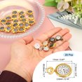 thumbnail image 2 of Uxcell 20 Pcs Alloy Watch Clock Charm Pendant, Gold Tone, 0.67 x 0.5 Inch, 2 of 3