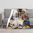 thumbnail image 4 of Custom Blanket with Photos Text Customized Throw for Christmas Birthday Personalized Gift Flannel Blanket for Family Friends lovers Dog Pets Fits Sofa Bedroom (1 Photo, 50"x60" 127cmX152cm), 4 of 6